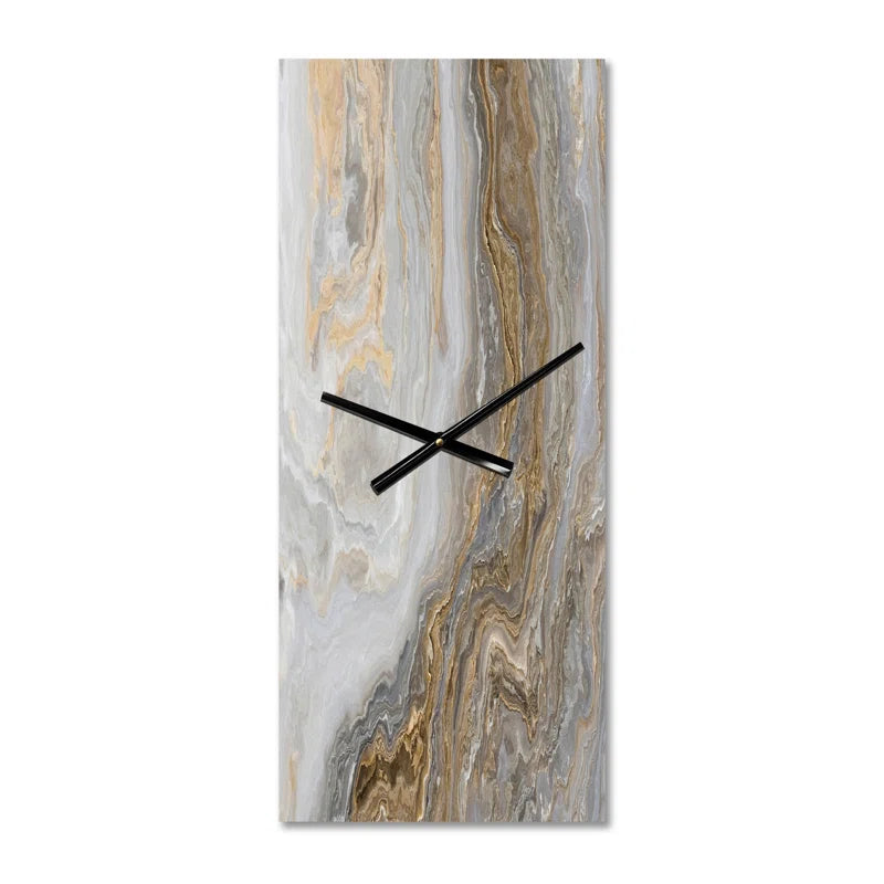 Home Decor: Small Metal Wall Clock