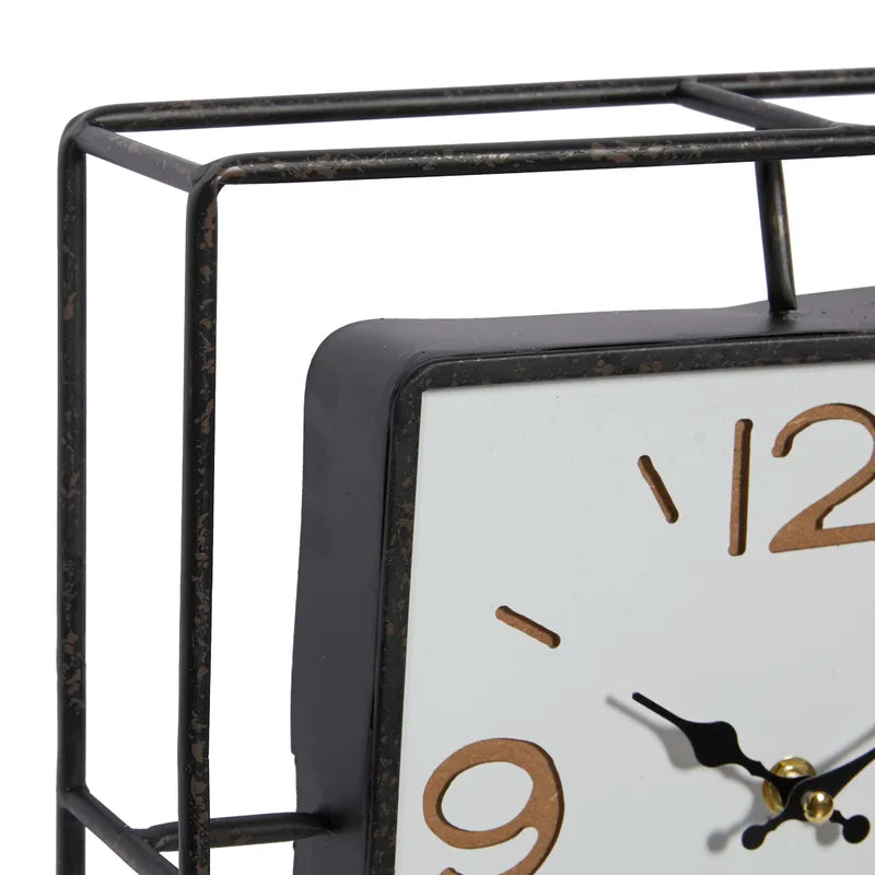 Home Decor: Square Metal Wall Clock