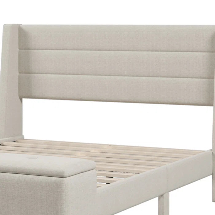 Hydraulic Bed: Bestar Upholstered Storage Bed