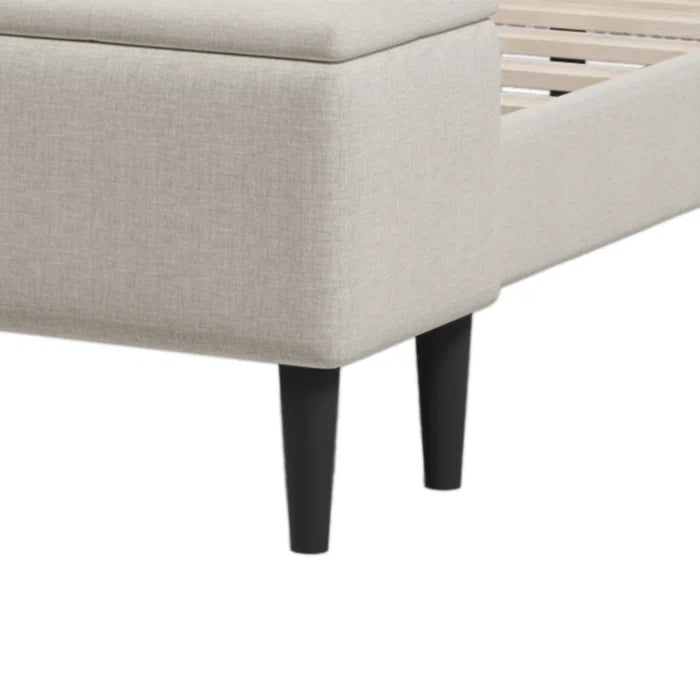 Hydraulic Bed: Bestar Upholstered Storage Bed