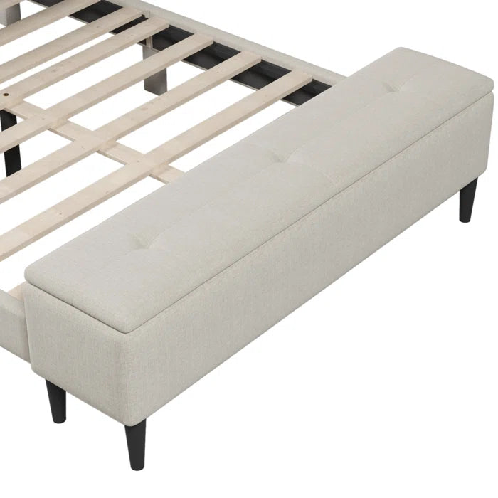 Hydraulic Bed: Bestar Upholstered Storage Bed