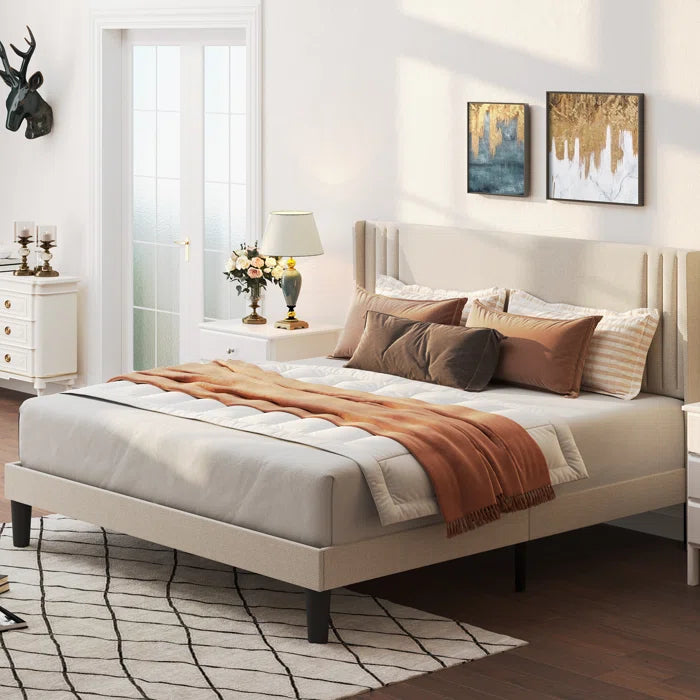 Hydraulic Bed: Bettyjean Upholstered Platform Bed