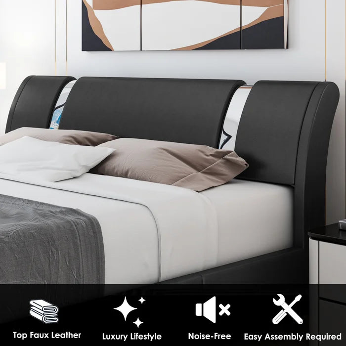 Hydraulic Bed: Conshohocken Upholstered Bed