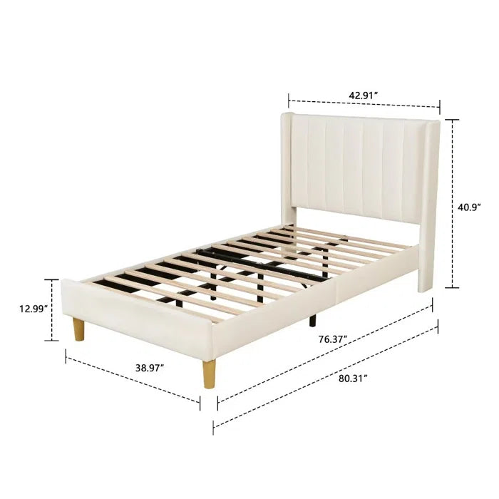 Hydraulic Bed: Deeb Upholstered Bed