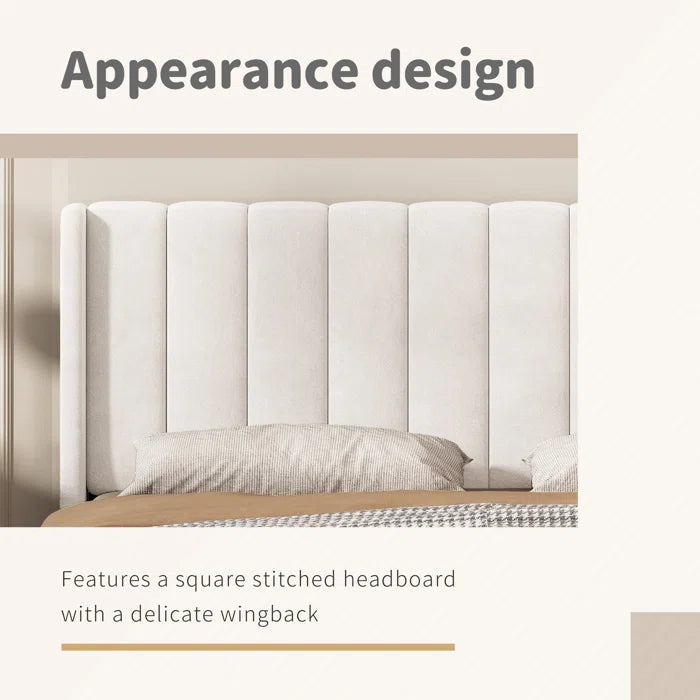 Hydraulic Bed: Deeb Upholstered Bed