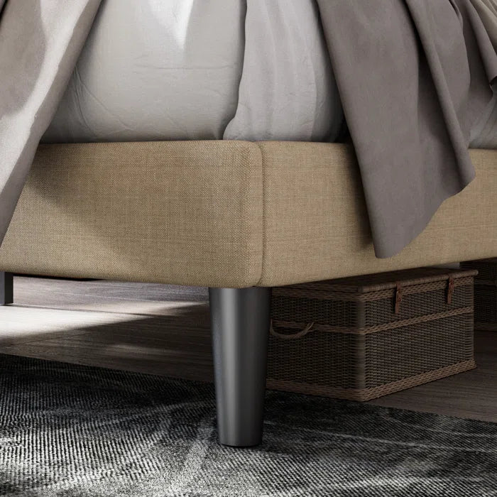 Hydraulic Bed: Hegg Tufted Upholstered Platform Bed