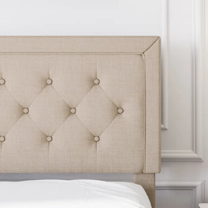Hydraulic Bed: Hegg Tufted Upholstered Platform Bed