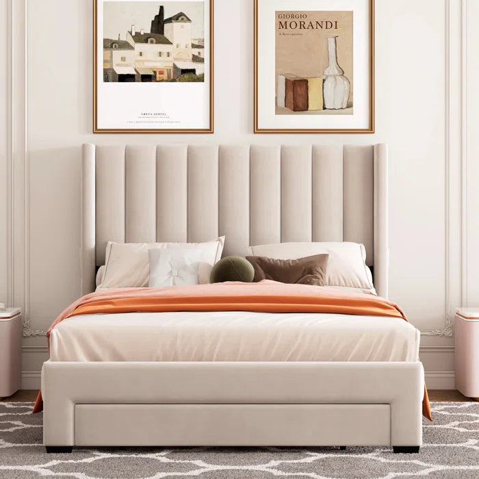 Hydraulic Bed: Kroeker Upholstered Storage Bed