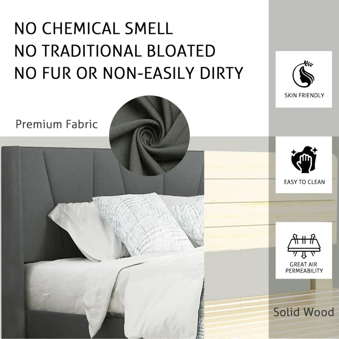 Hydraulic Bed: Mccreight Upholstered Bed
