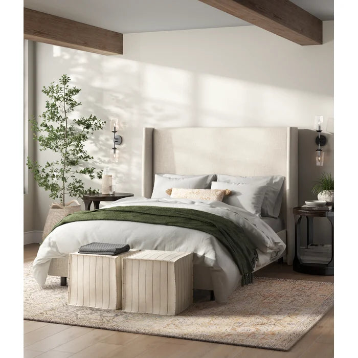 Hydraulic Bed: Tilly Upholstered Bed