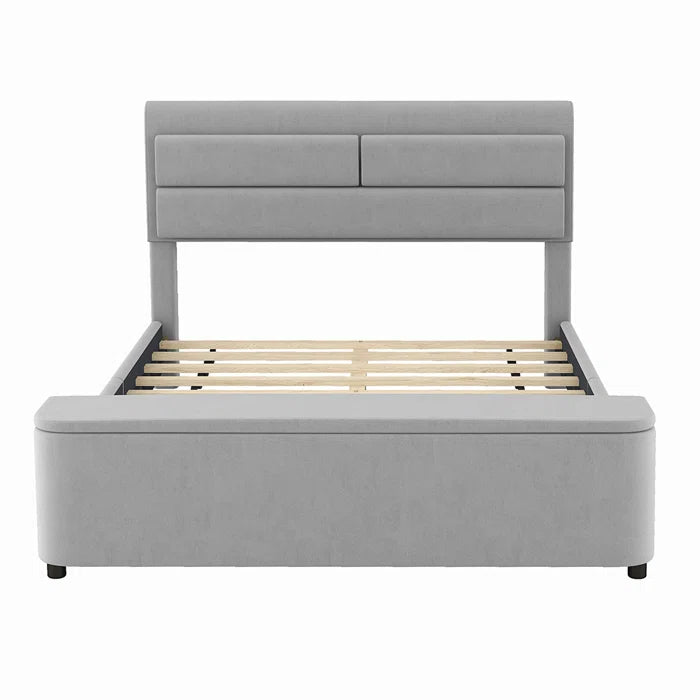 Hydraulic Bed: Upholstered Storage Bed
