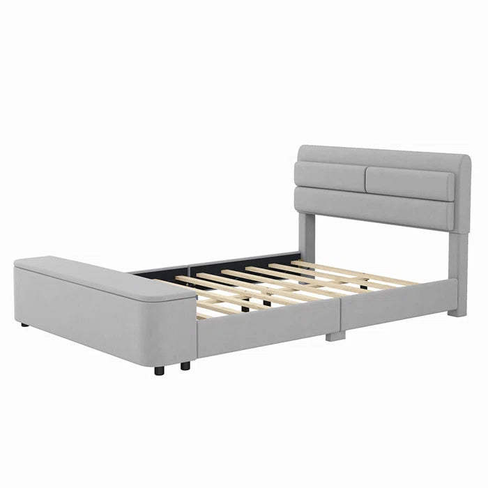 Hydraulic Bed: Upholstered Storage Bed