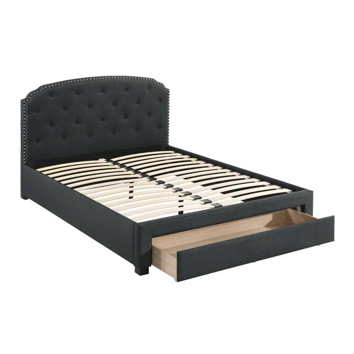 Hydraulic Bed: Upholstered Storage Bed