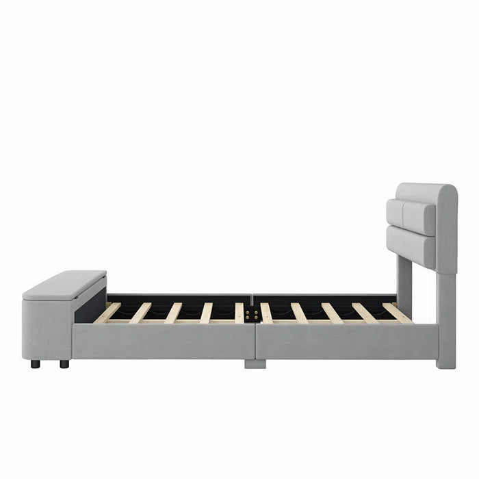 Hydraulic Bed: Upholstered Storage Bed
