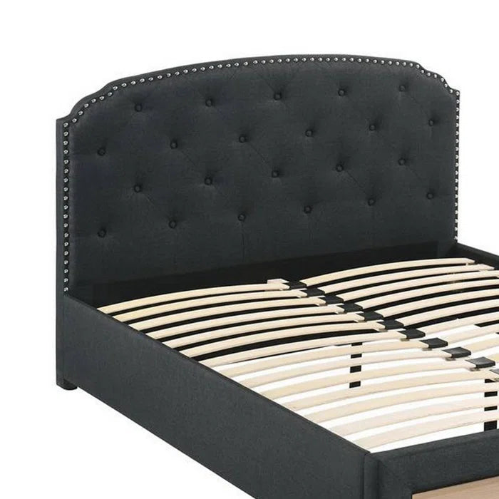 Hydraulic Bed: Upholstered Storage Bed