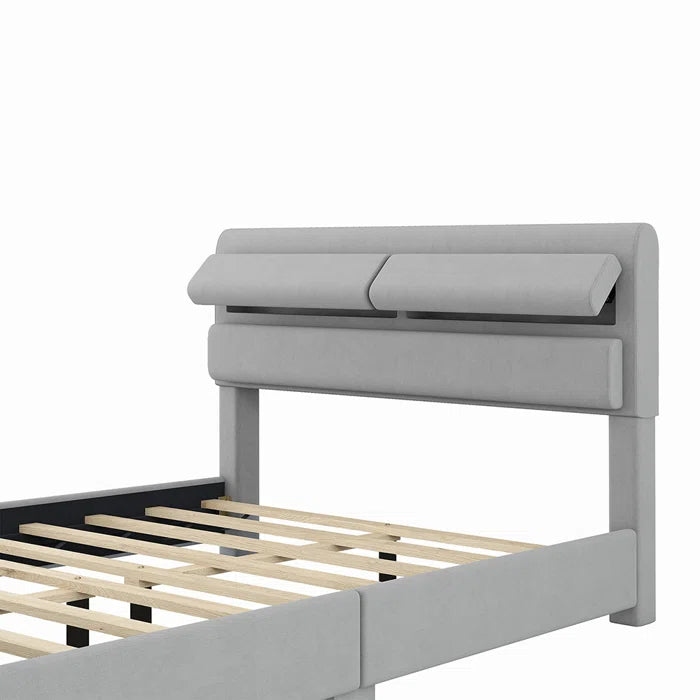 Hydraulic Bed: Upholstered Storage Bed