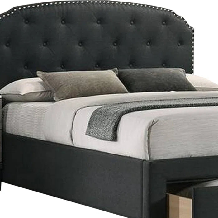 Hydraulic Bed: Upholstered Storage Bed