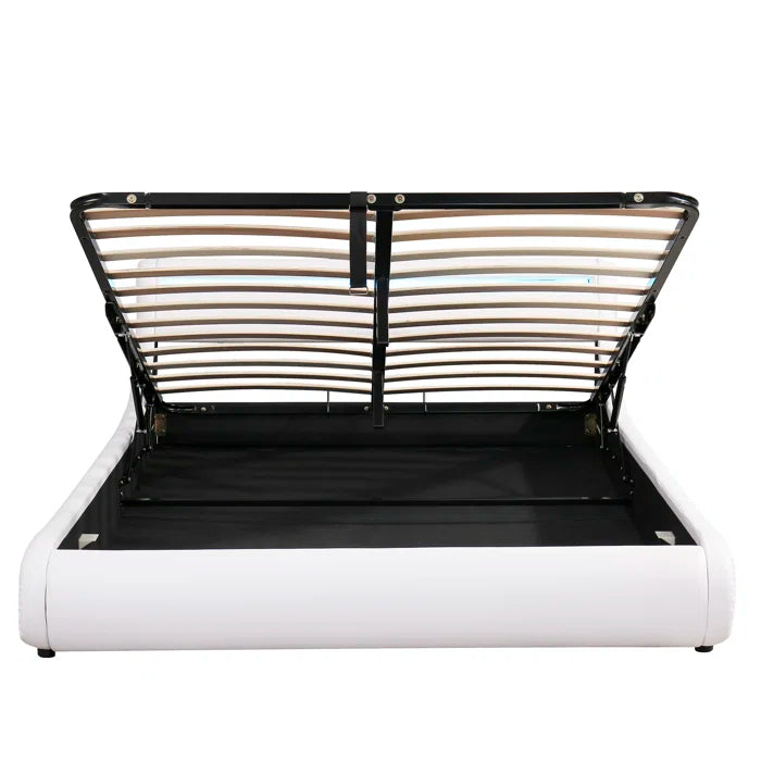 Hydraulic Bed: Upholstered Storage Bed