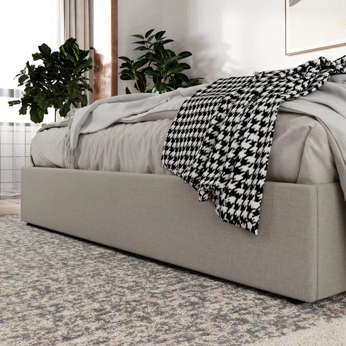 Hydraulic Bed: Verdugo Hydraulic Lift Up Storage Upholstered Platform Bed