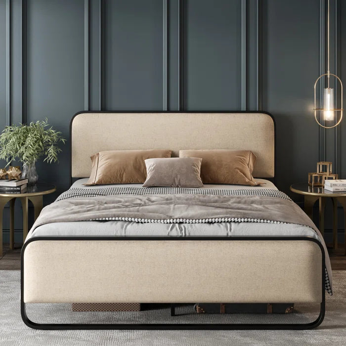Hydraulic bed: Upholstered Bed