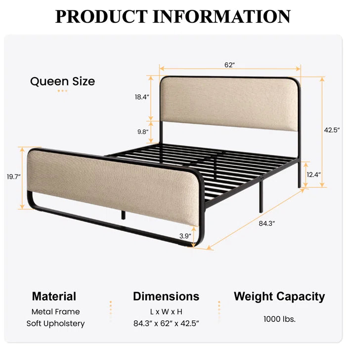 Hydraulic bed: Upholstered Bed