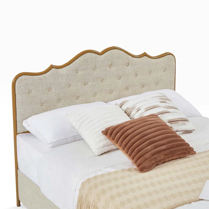 Hydraulic bed: Upholstered Storage Bed