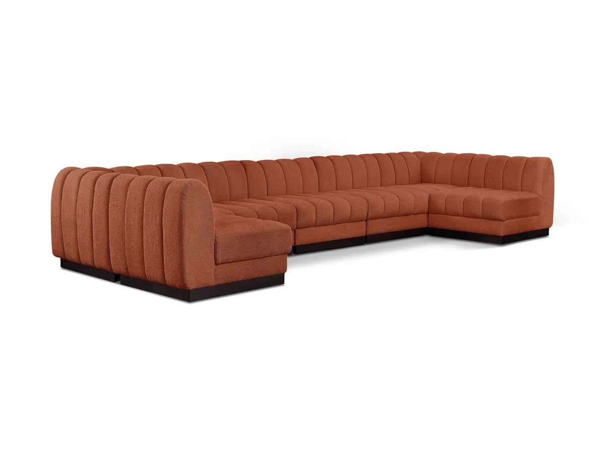 7 Seater Sofa Set: 7-Piece Sectional With Upholstery