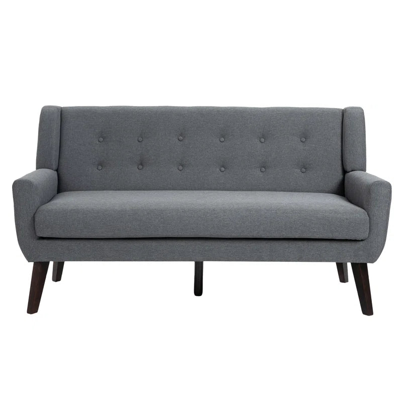Luxury Sofa Sets: 3-Piece Mid-Century Modern Linen Sofa, Loveseat & 2 Chairs with Tufted Design