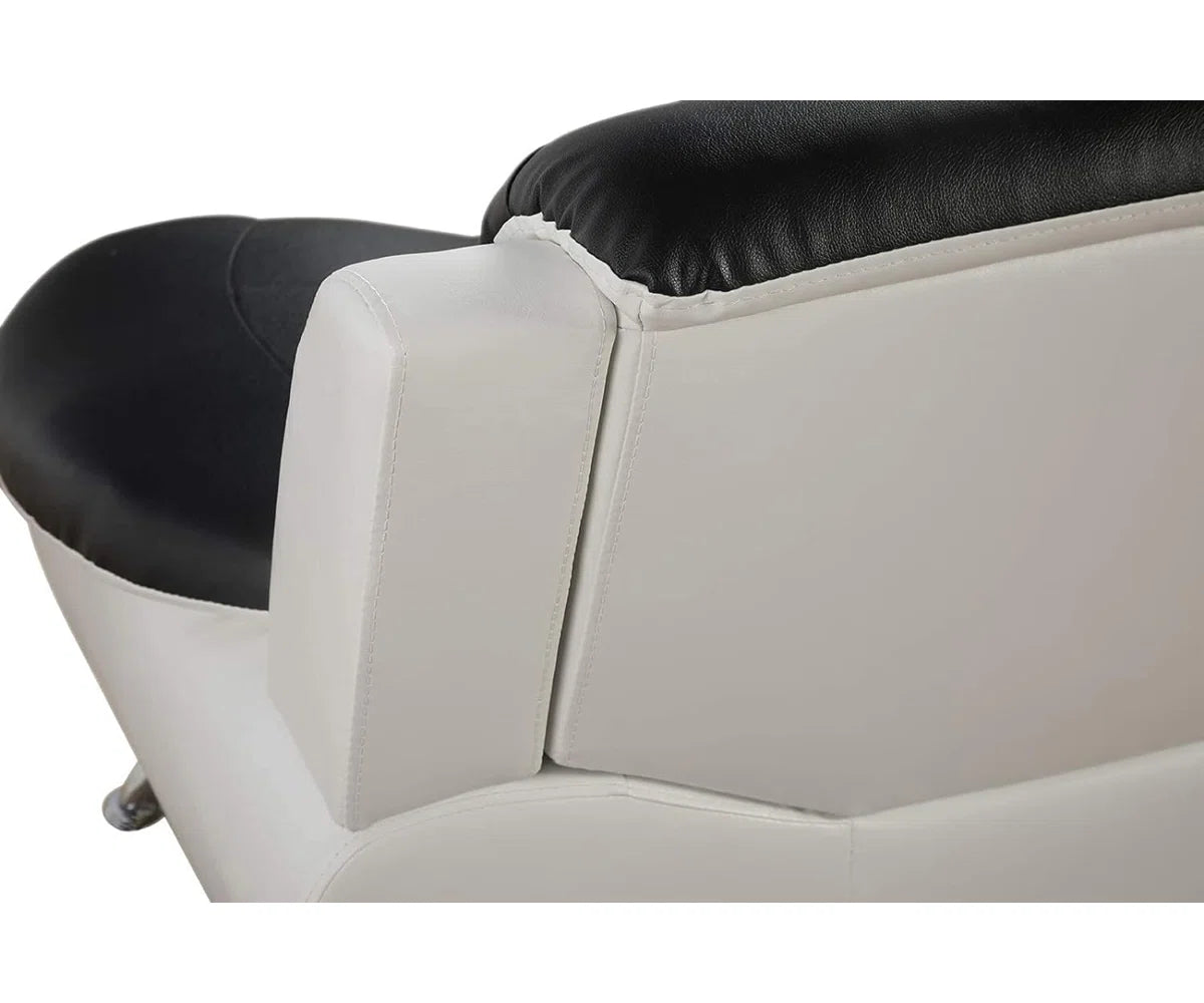 Luxury Sofa Sets: Minimalist Faux Leather 3-Piece Sofa Set – Sofa, Loveseat & Chair