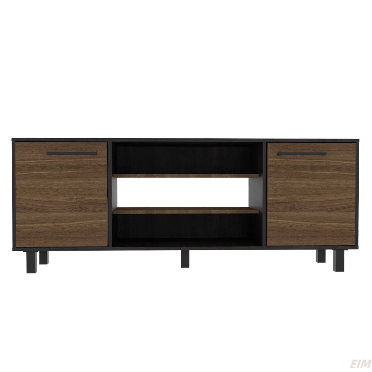 tv panel: Modern tv panel with Six External Shelves, Double Door Cabinet, Storage Spaces For TV´S Up 37"