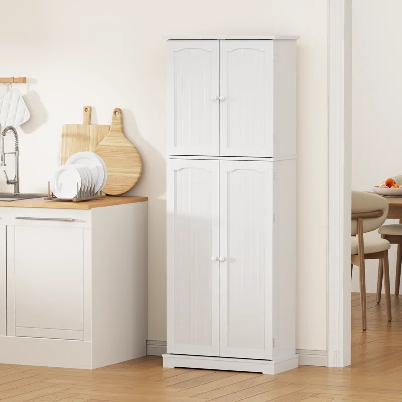 Microwave Stands: Microwave Stand with Storage – 64" Tall Kitchen Pantry with 10 Door Shelves