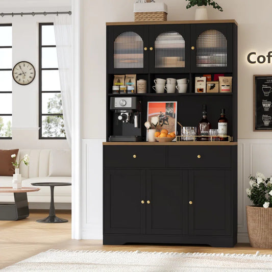 Microwave Stands: 70.9"H Kitchen Pantry With Microwave stands