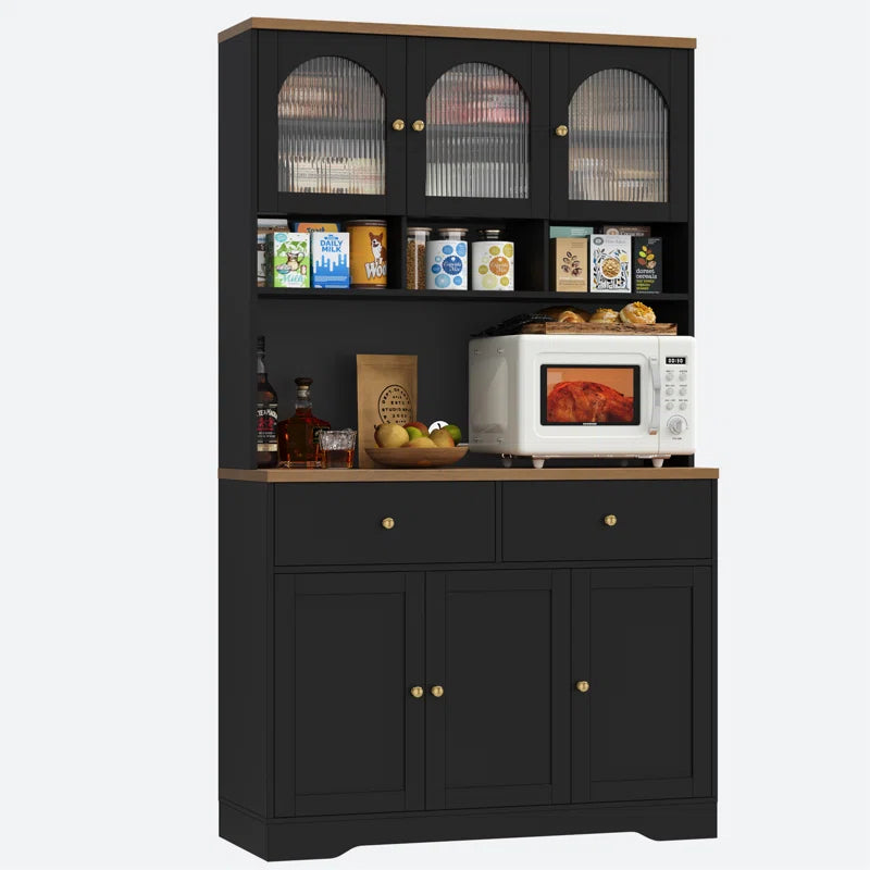 Microwave Stands: 70.9"H Kitchen Pantry With Microwave stands