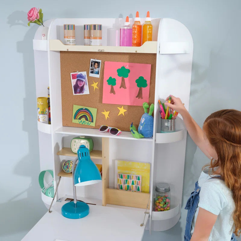 Kids Study Chair: Floating Wall Desk & Chair