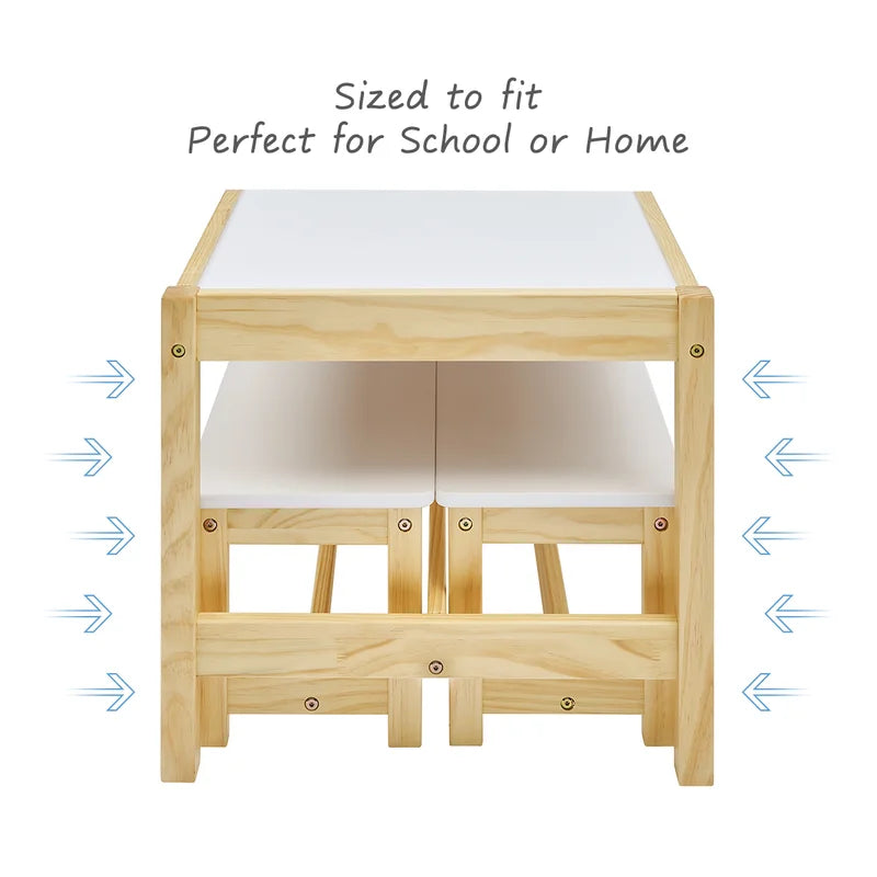 Kids Study Table: 35.43'' Desk Wooden