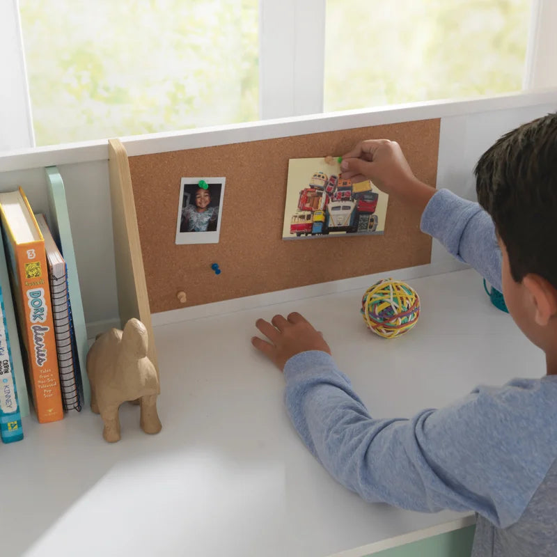 Kids Study Table: 35.8'' Writing Desk With Chair