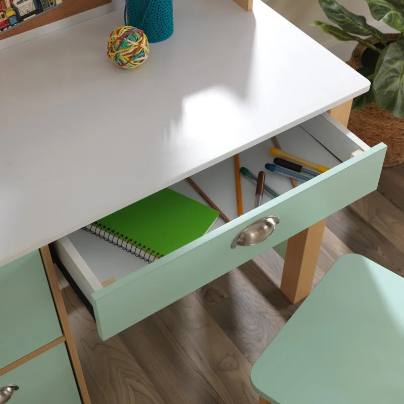 Kids Study Table: 35.8'' Writing Desk With Chair