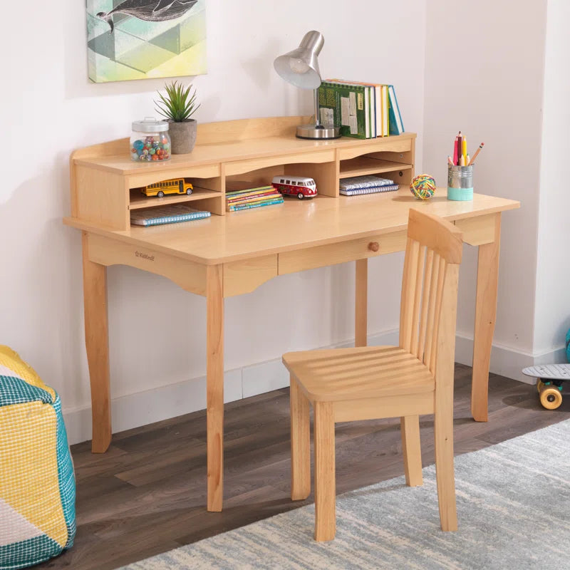 Kids Study Table: 42'' Writing Desk With Chair