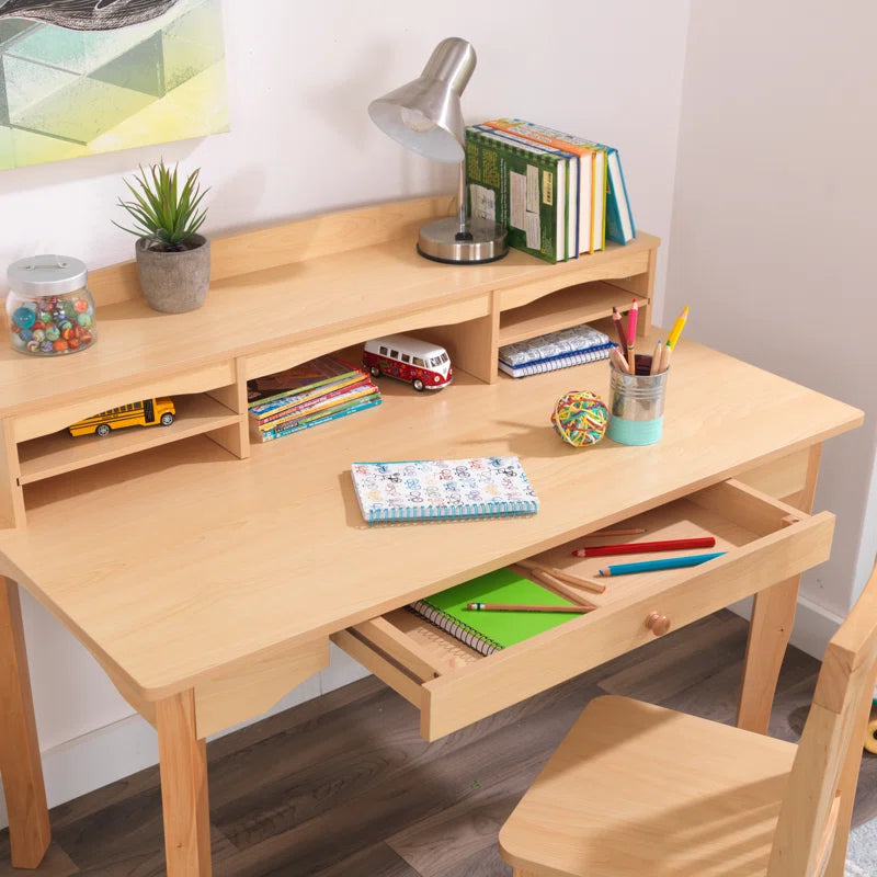 Kids Study Table: 42'' Writing Desk With Chair