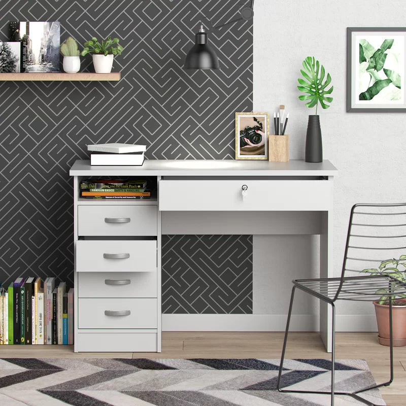 Kids Study Table: 43.03'' Wooden Desk