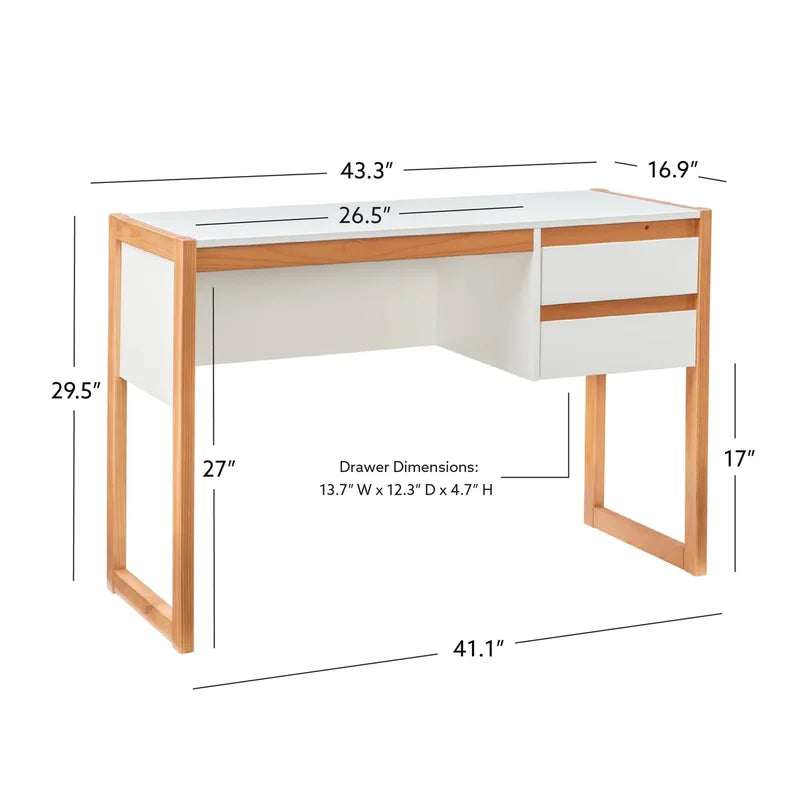 Kids Study Table: 43.3'' Modern Desk