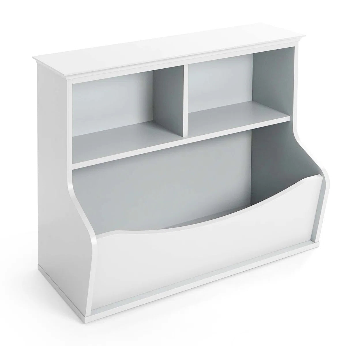 Kids Toy Storage Unit – Caphaus Wooden Toy & Book Organiser for Nursery and Playroom