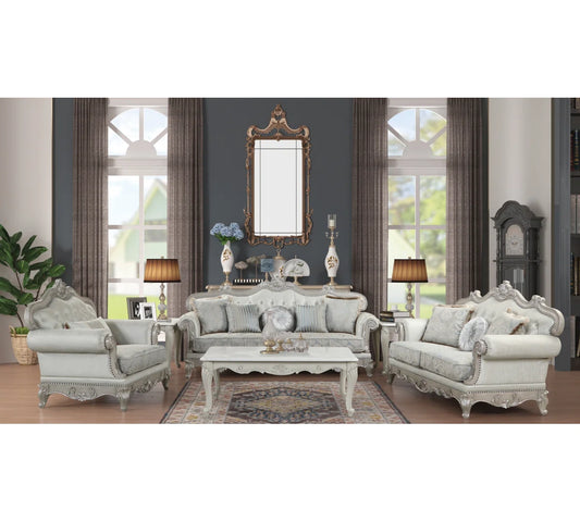 7 Seater Sofa Set:  5-Piece Living Room Furniture Set with Sofa