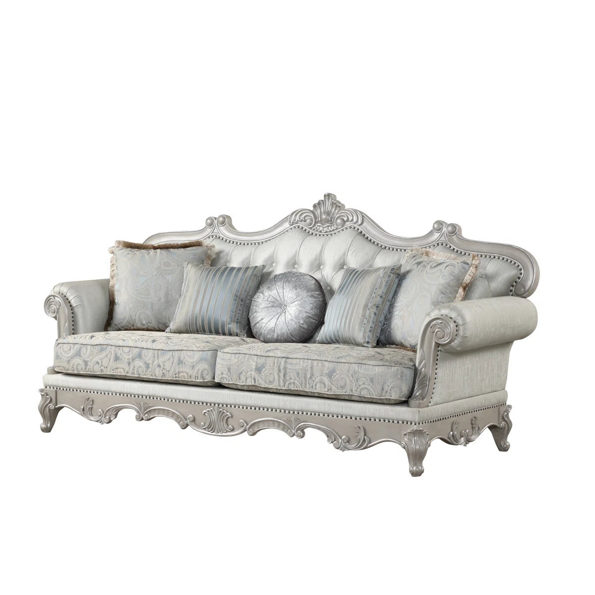 7 Seater Sofa Set: 5-Piece Living Room Furniture Set with Sofa