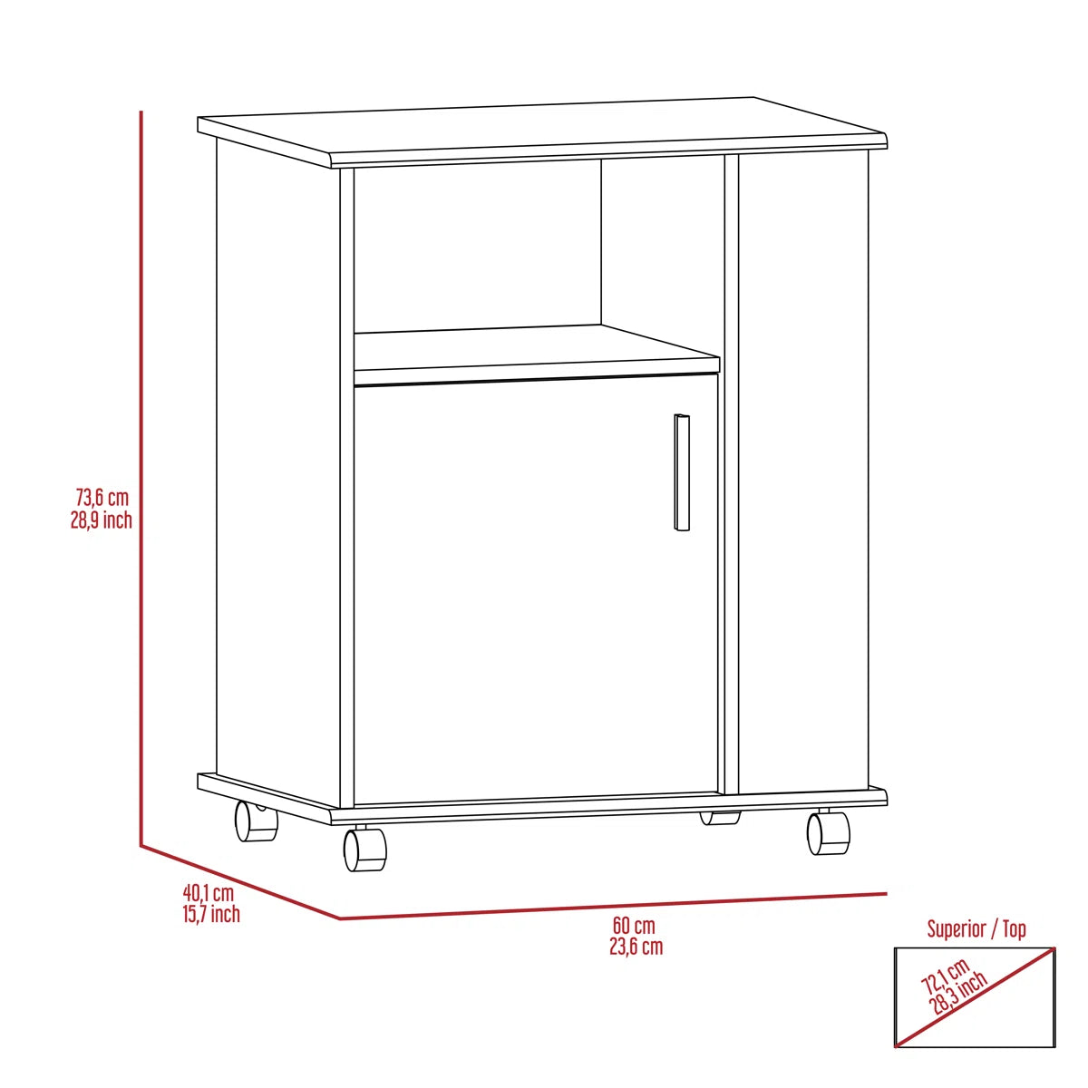 Microwave Stands: Single-door, three-sided store unit kit smaller cabinet