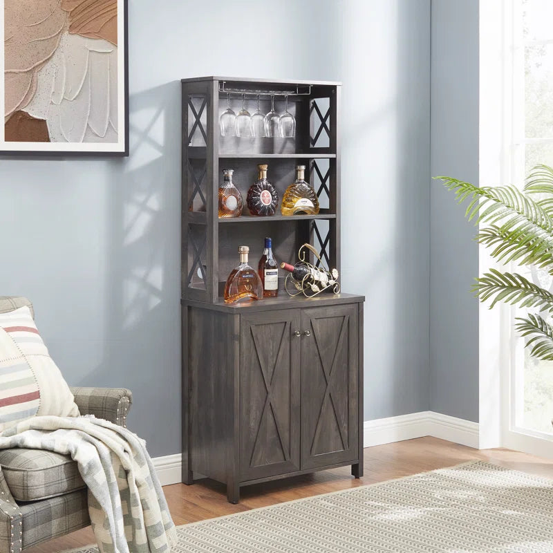 Microwave Stands: Kitchen Hutch with Microwave Stand Metal Frame