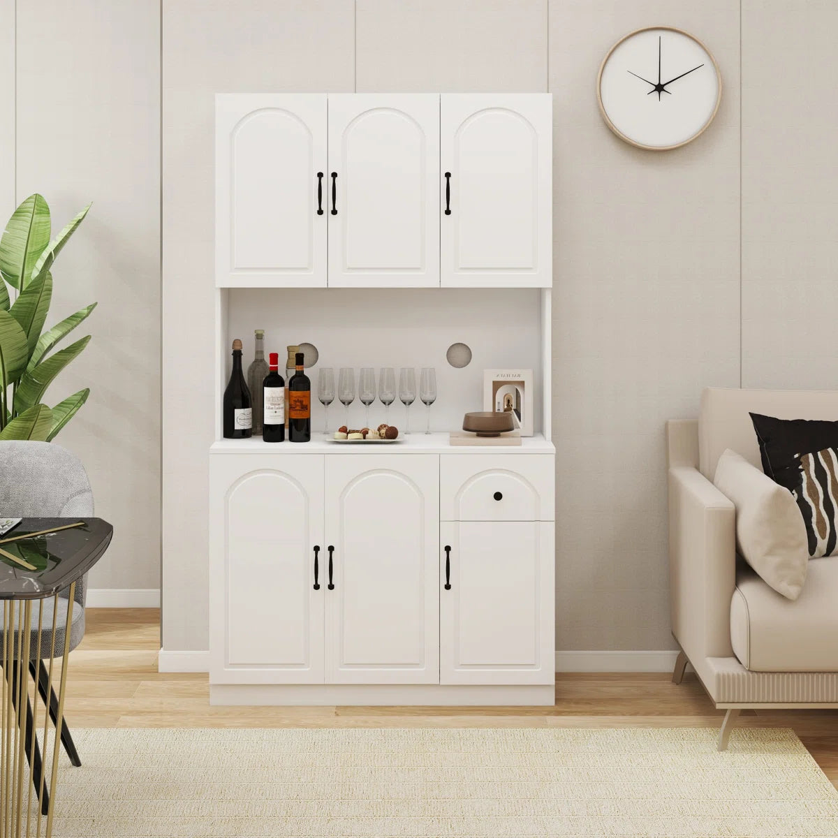 Microwave Stands: Stylish Kitchen Pantry Storage Cabinet – Perfect Microwave Stands Solution