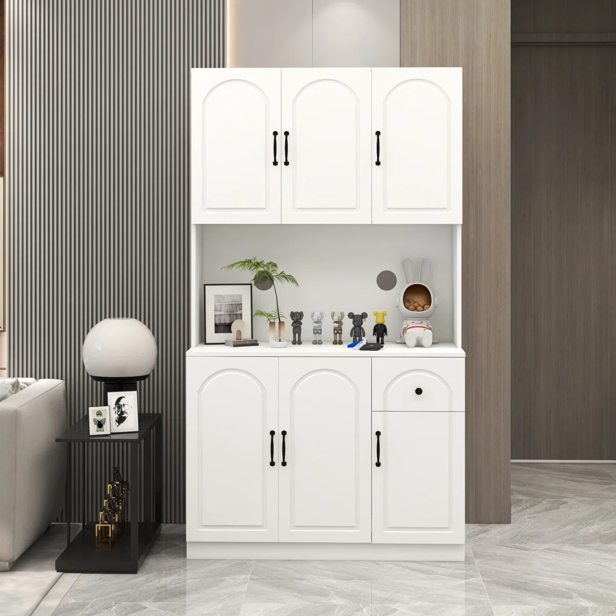 Microwave Stands: Stylish Kitchen Pantry Storage Cabinet – Perfect Microwave Stands Solution