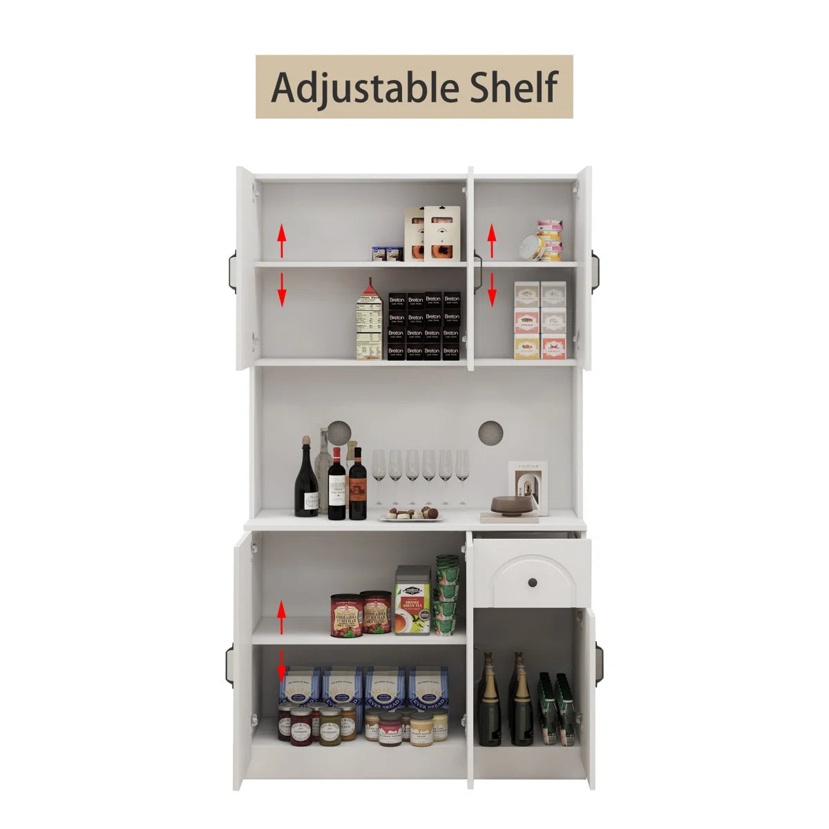 Microwave Stands: Stylish Kitchen Pantry Storage Cabinet – Perfect Microwave Stands Solution