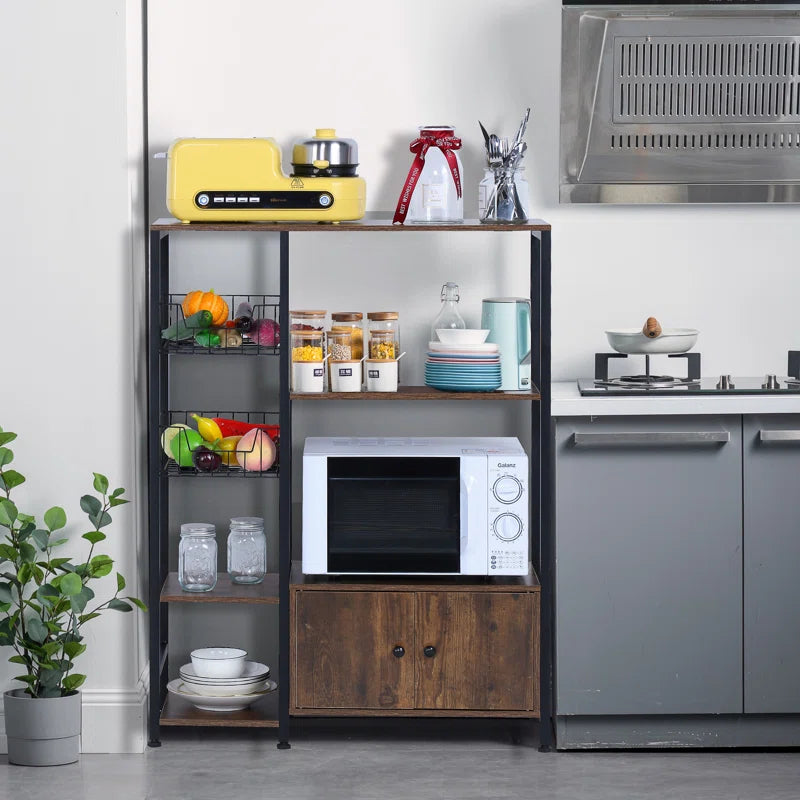 Microwave Stands: Multi-Purpose 31.4'' Steel Baker’s Rack with Microwave Stands